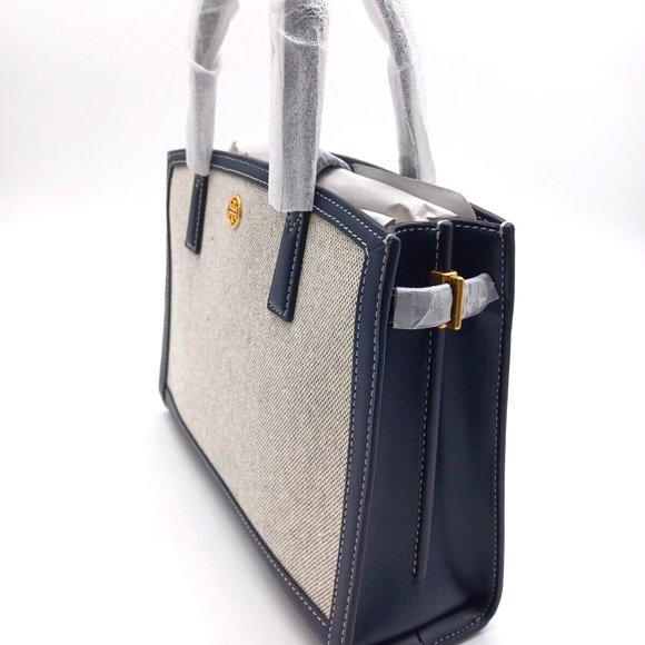 TORY BURCH Small Walker Canvas Satchel Bag - Picture 4 of 8